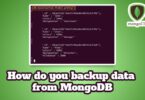 How do you backup data from MongoDB