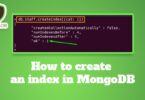 How to create an index in MongoDB