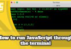 How to run JavaScript through the terminal