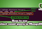 How to use distinct count query in MongoDB