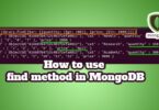 How to use find method in MongoDB