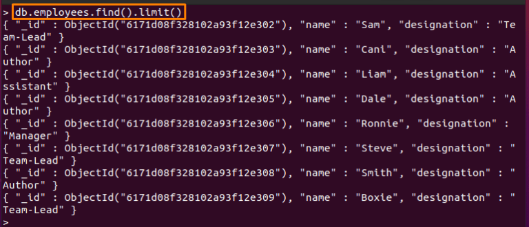 how-to-use-limit-query-in-mongodb