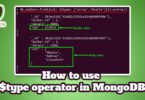 How to use $type operator in MongoDB