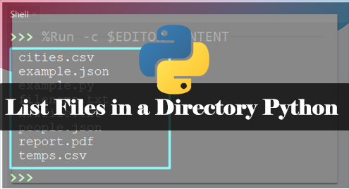List Files In A Directory Python