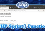 PHP Sprint() Function