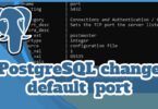 PostgreSQL change default port