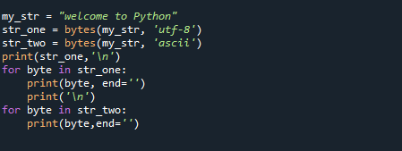 Python Convert String To Bytes