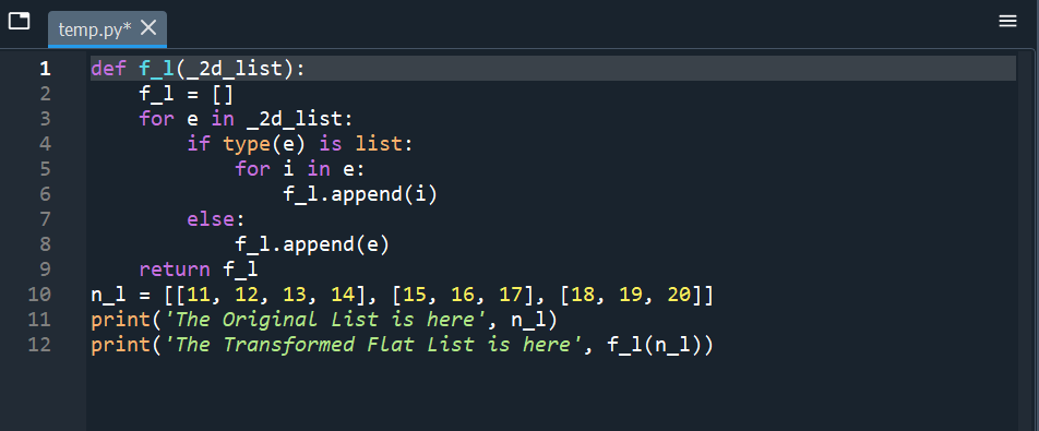 Python Flatten List Of Lists