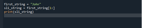 Remove First Character From String Python