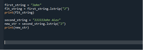 Remove First Character From String Python