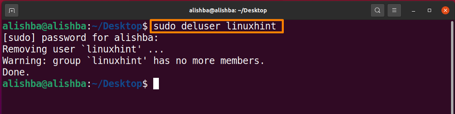 remove user from sudo