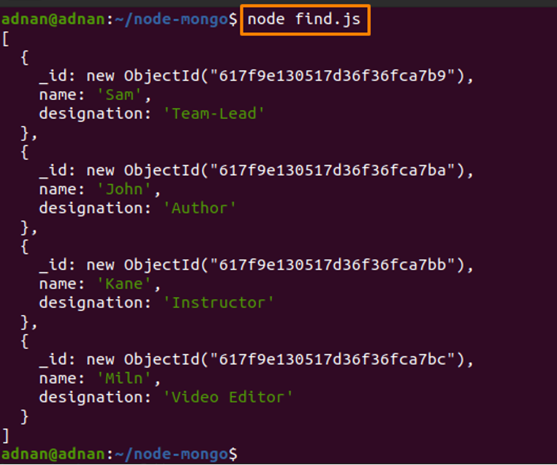 node js visual studio code mongodb