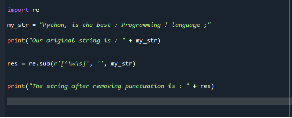 Remove Punctuation From String Python