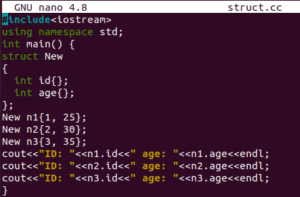 struct assignment cpp