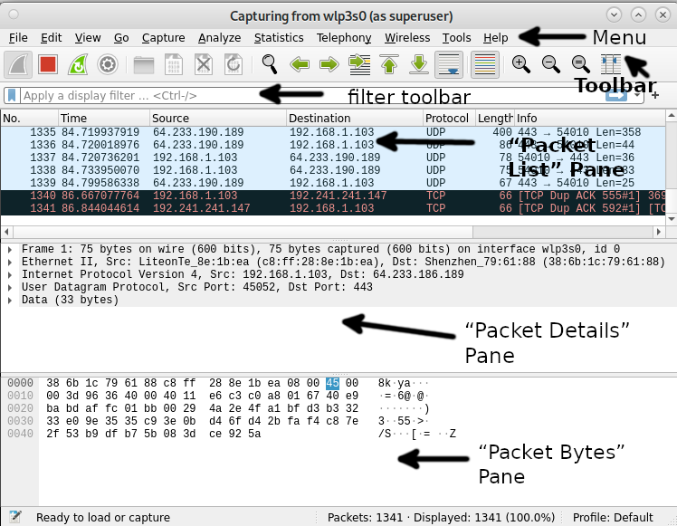 Как установить wireshark на debian