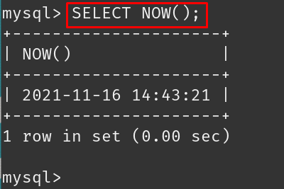 mysql today date