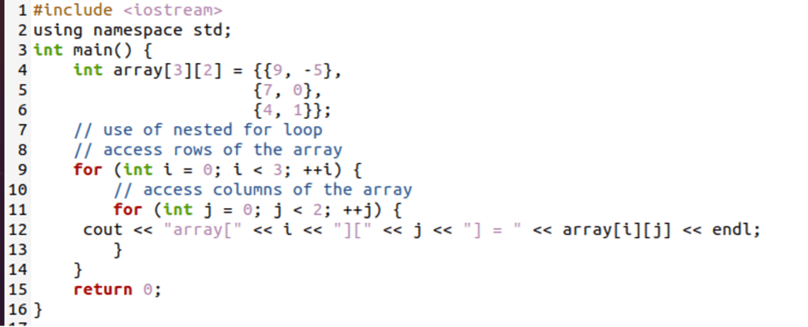 Array Of Arrays C 