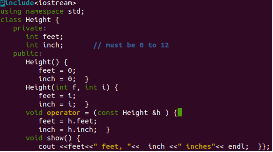 c assignment operator overloading derived class