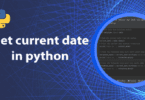 Get current date in python