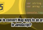 How to convert Map keys to an array in JavaScript?