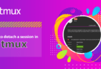 How to detach a session in tmux