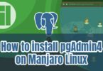 How to install pgAdmin4 on Manjaro Linux