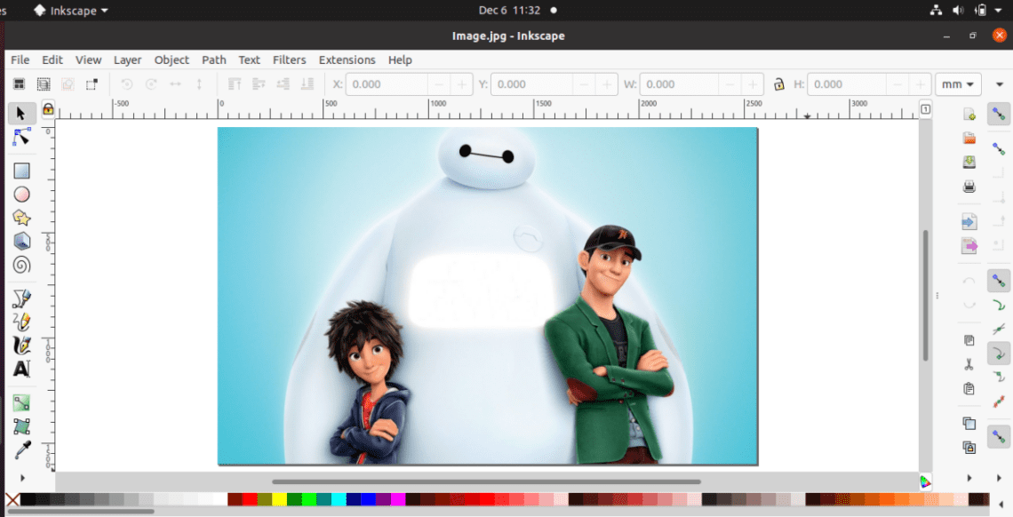 How to remove background in Inkscape