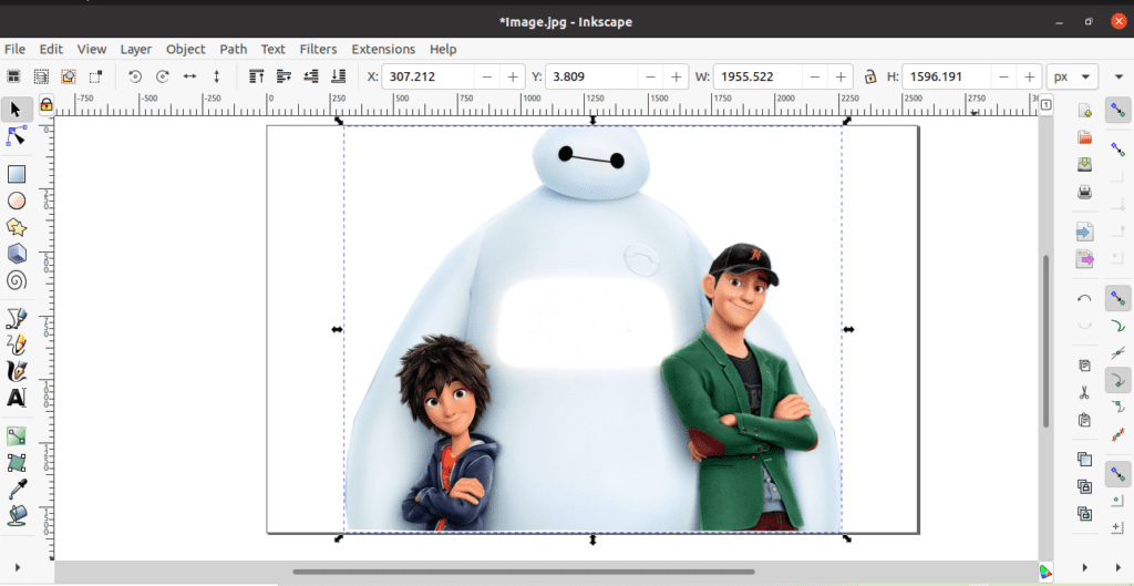 How to remove background in Inkscape