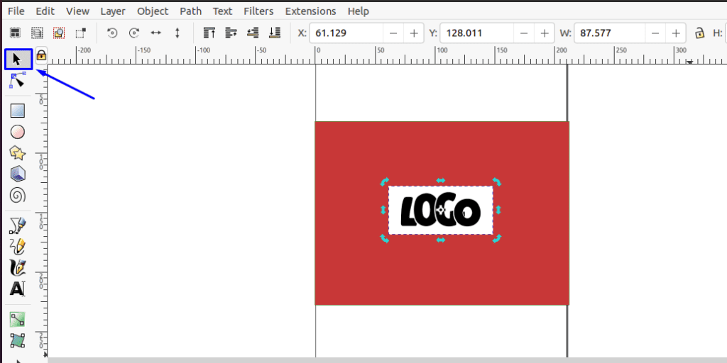 How to remove background in Inkscape