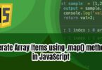 Iterate Array Items using .map() method in JavaScript