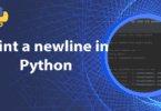 Print a newline in Python