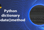 Python dictionary update() method