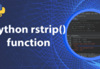 Python rstrip() function