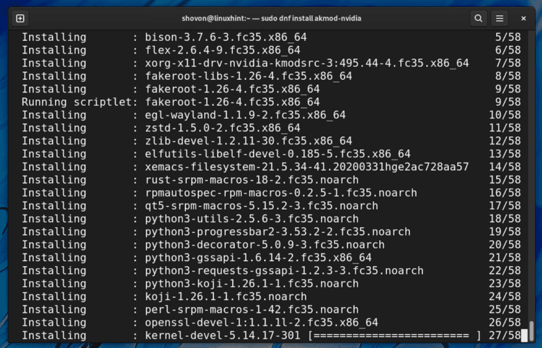 how to install nvidia drivers fedora 35