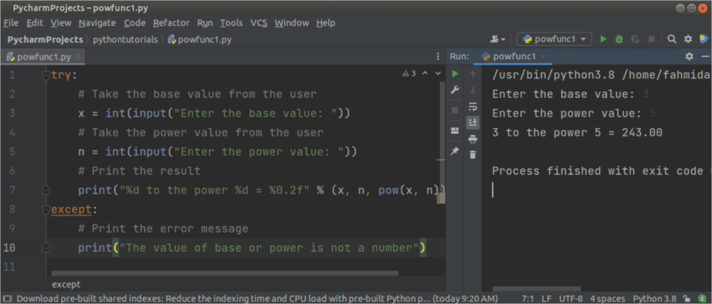 Python power function