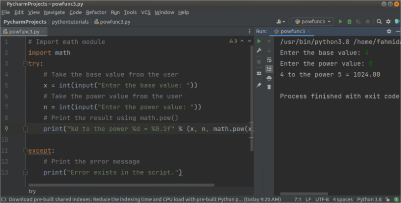 Python power function