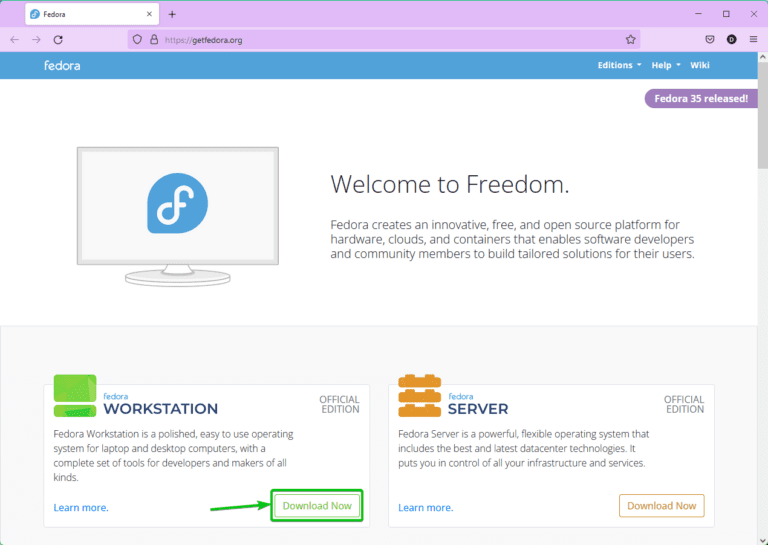 how to install fedora workstation