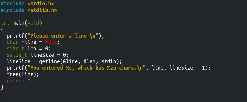 How to read lines from stdin in C programming