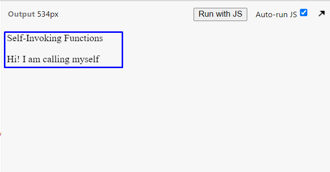 Функции js. Самовызывающаяся функция js.