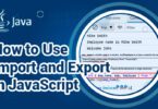 How to Use Import and Export in JavaScript