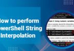 How to perform PowerShell String Interpolation