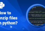 How to unzip files in python?
