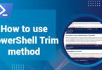 How to use PowerShell Trim method