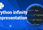 Python infinity representation
