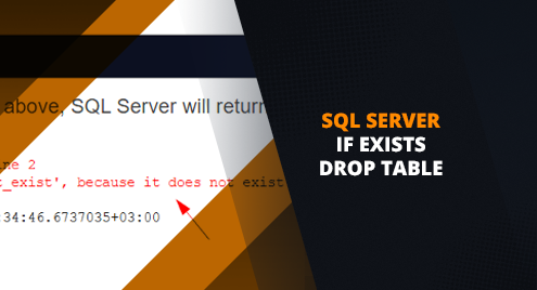 Sql Server If Exists Drop Table