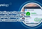 Starting or Stopping Synology Package from the Command-Line