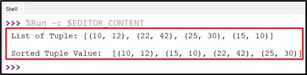 The Python Sort List Of Tuples