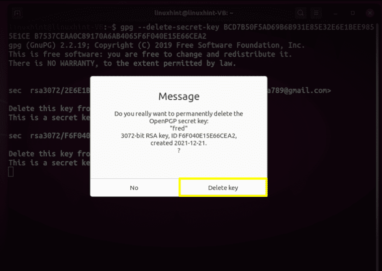 How to Delete GPG Keys in Linux