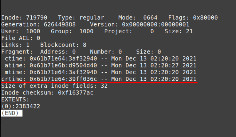 How To Determine When The File Was Created On Linux