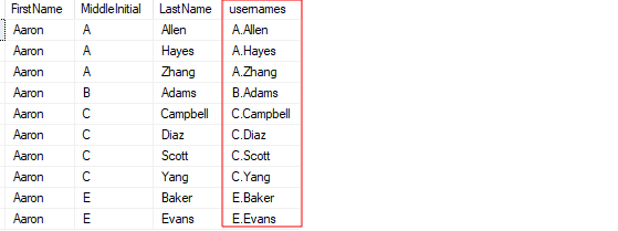 SQL Server Concatenate Columns